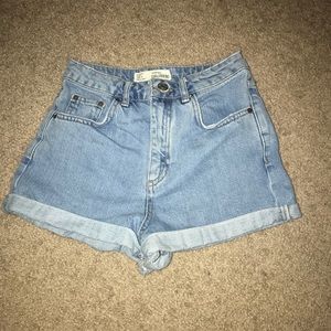 Topshop Moto Girlfriend Shorts